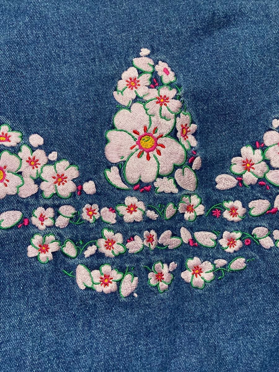 希少 adidas 花柄刺繍 デニムジャケット｜Yahoo!フリマ（旧PayPayフリマ）