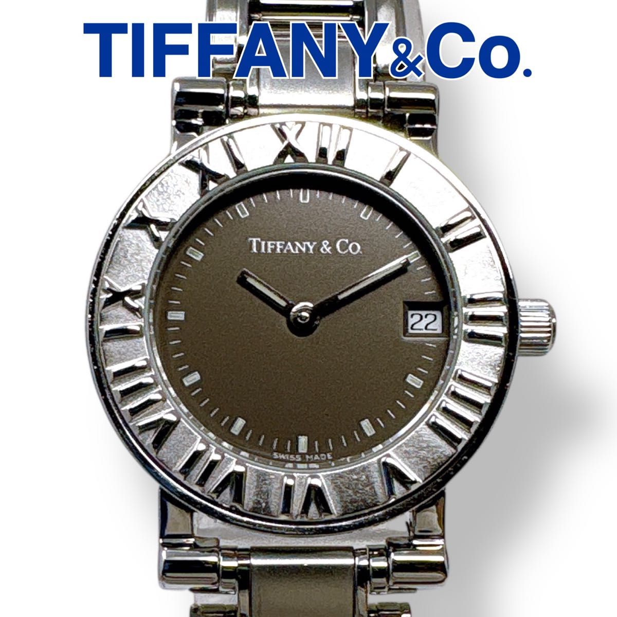 ティファニー TIFFANY&Co アトラス ラウンド クォーツ QZ デイト