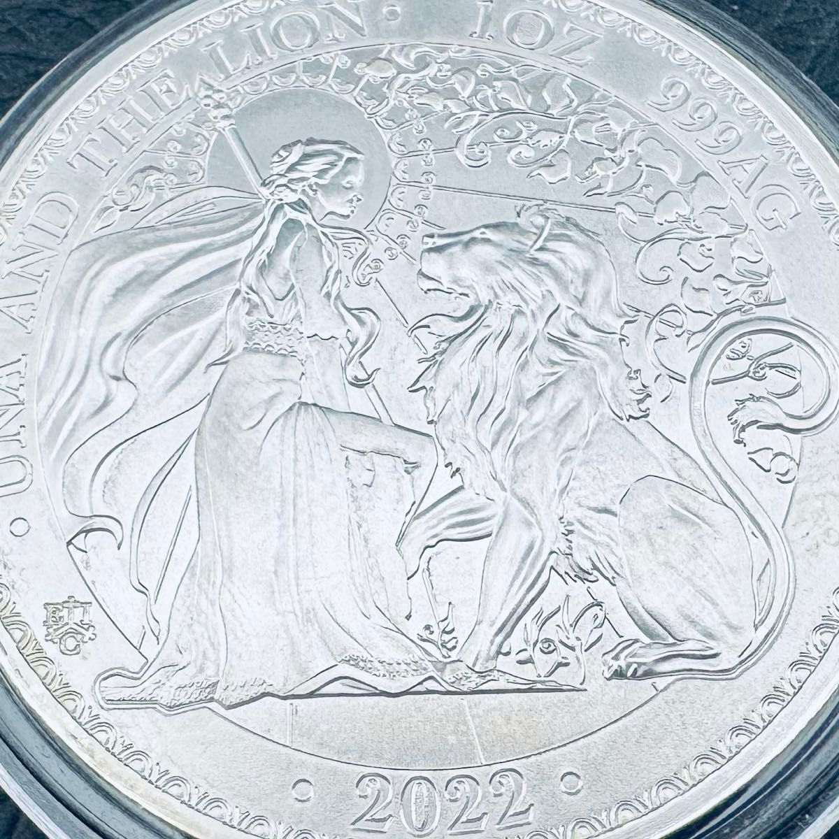 銀貨 セントヘレナ ウナとライオン 2022年 1オンス 1oz 純銀 アクリル
