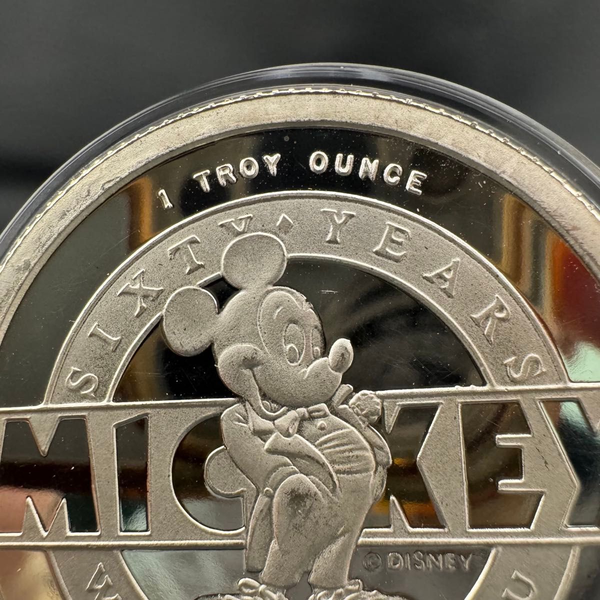 ◯激レア◯ 銀貨 1988年 ディズニー ミッキーマウス 60周年記念 & 蒸気