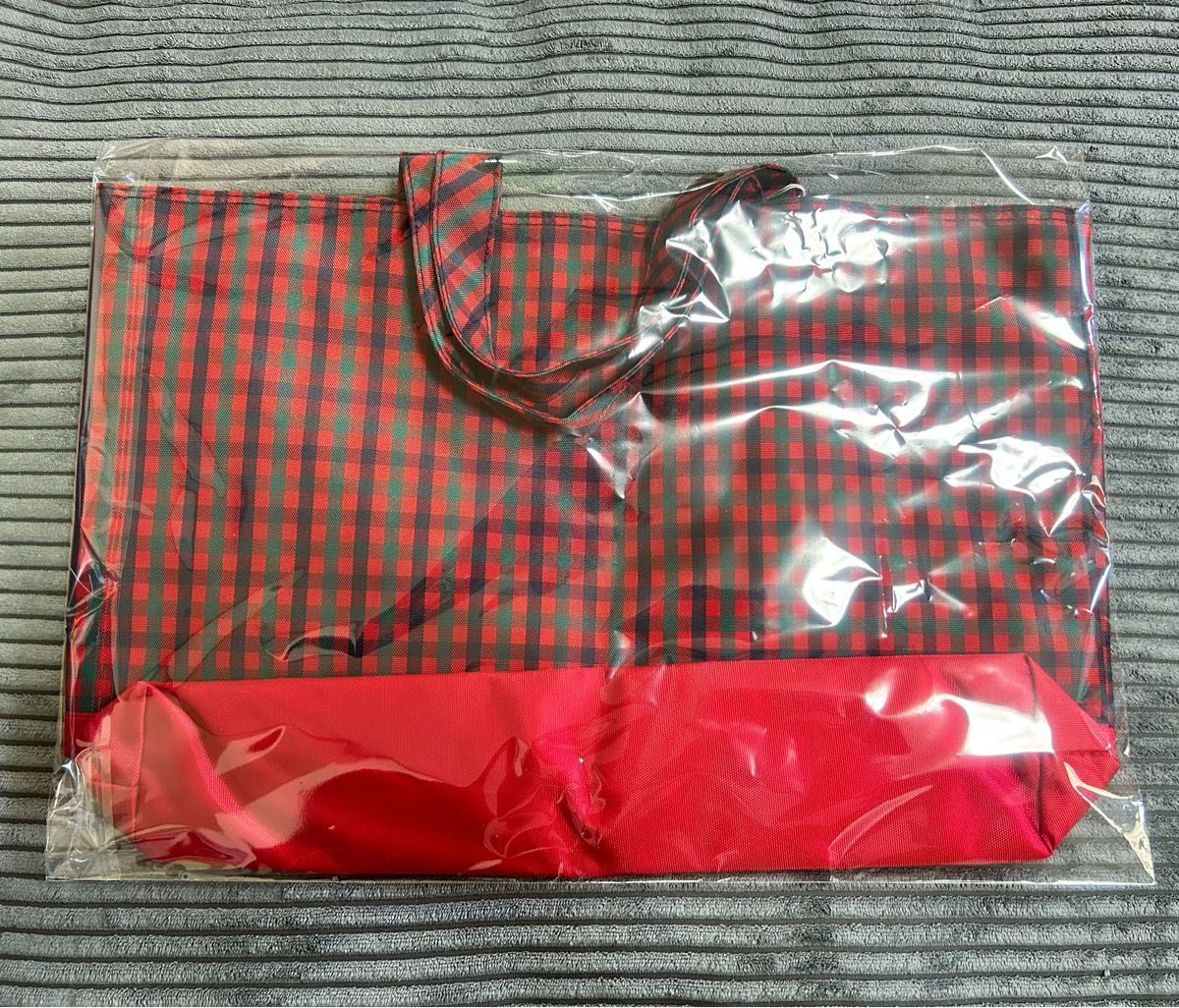 新品 未使用 ファミリア familiar チェック バッグ トートバッグ