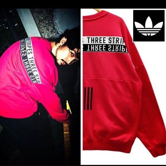希少品 adidas アディダス KingGnu 常田大希着用 ピンク スウェット