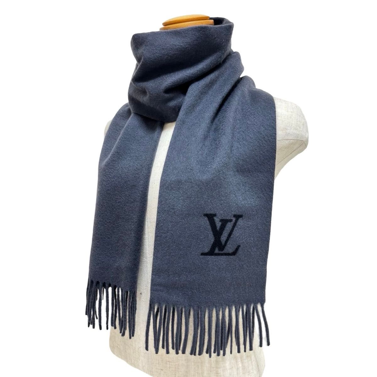 LOUIS VUITTON ルイヴィトン LV カシミヤ100％ マフラー ストール
