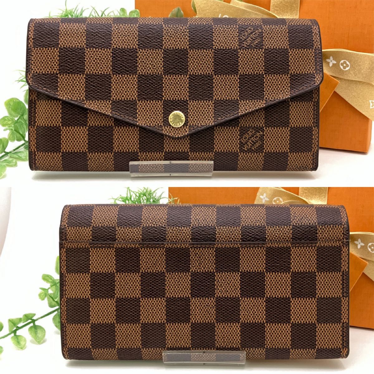 定番】 ルイヴィトン ダミエ ポルトフォイユ サラ 新型 LOUIS VUITTON
