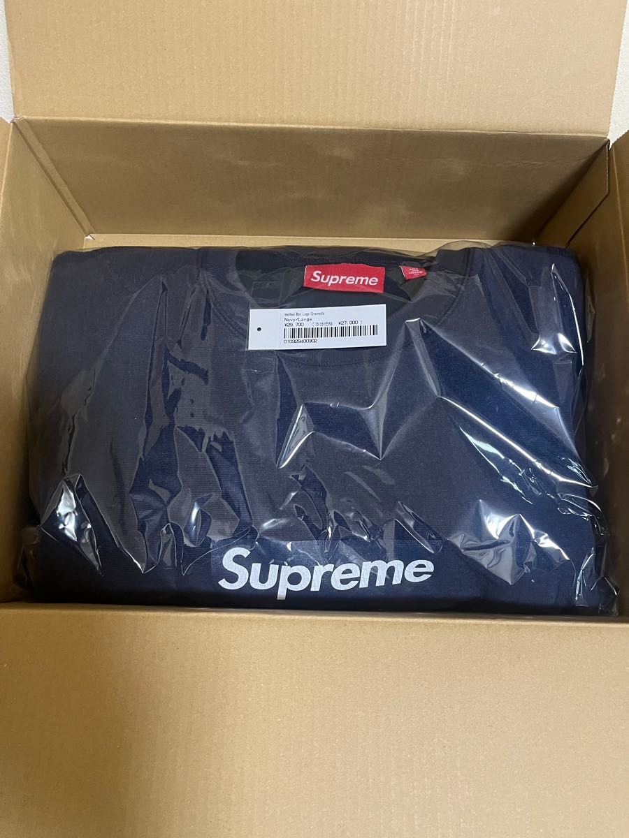 Supreme Washed Box Logo Crewneck 