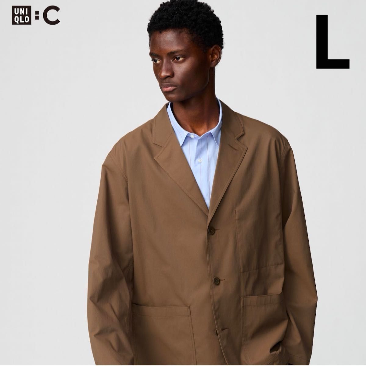 UNIQLO C ユニクロC ワークジャケット L ブラウン 新品未使用｜Yahoo