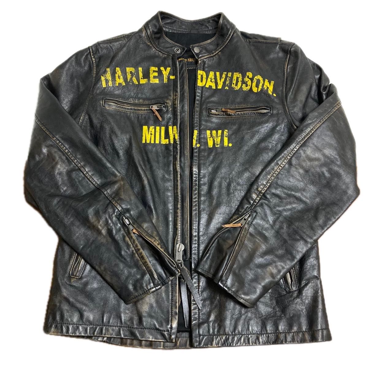 HARLEY-DAVIDSON / ハーレーダビッドソン レザー シングル ライダース
