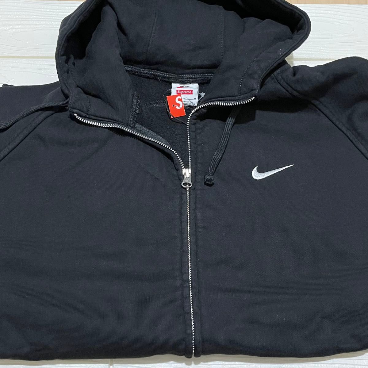 新品M／Supreme x Nike Zip Up Hooded Sweatshirt 