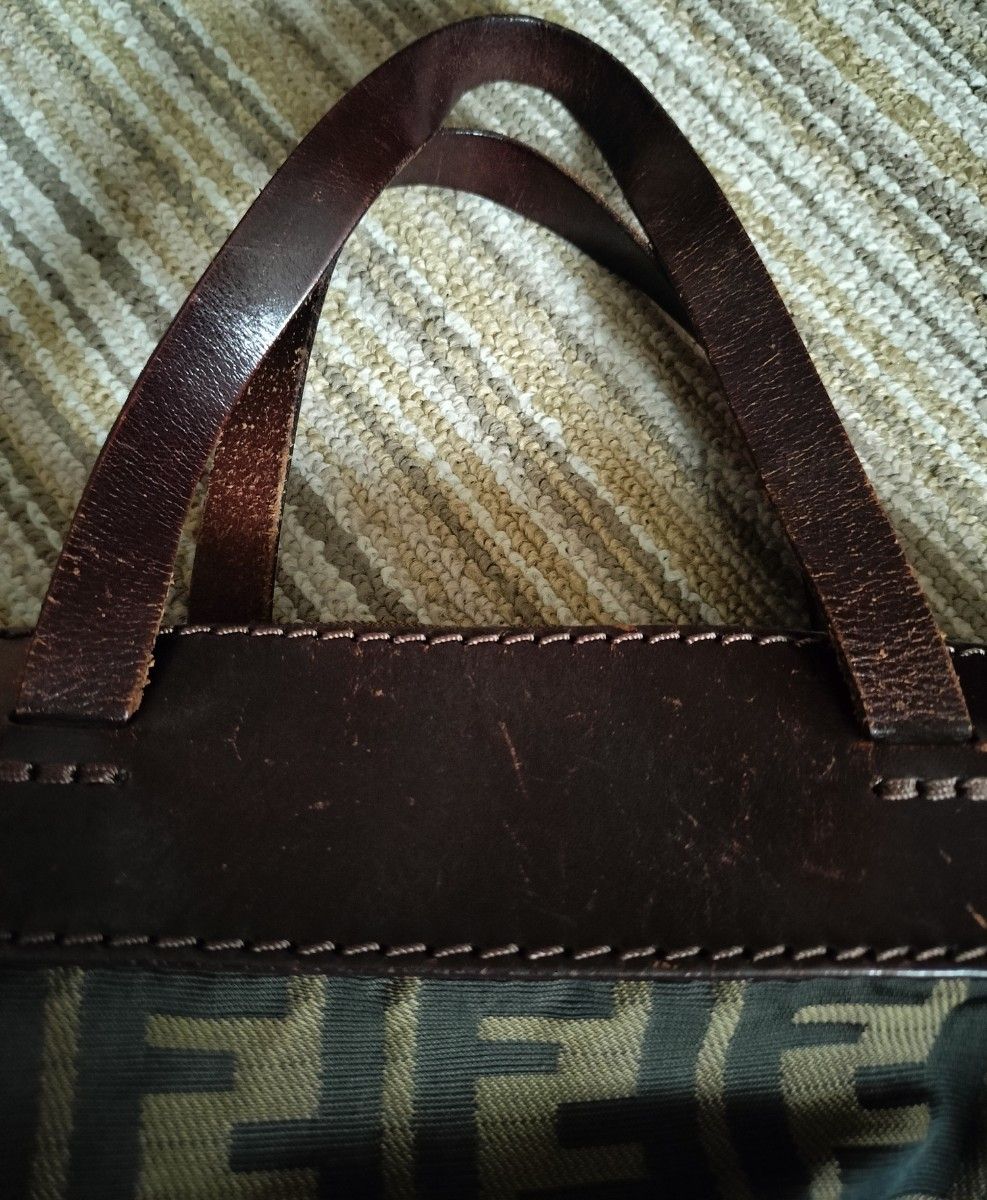 FENDI フェンディ ズッカ柄 エコバッグ トートバッグ 〜ポケット内張り