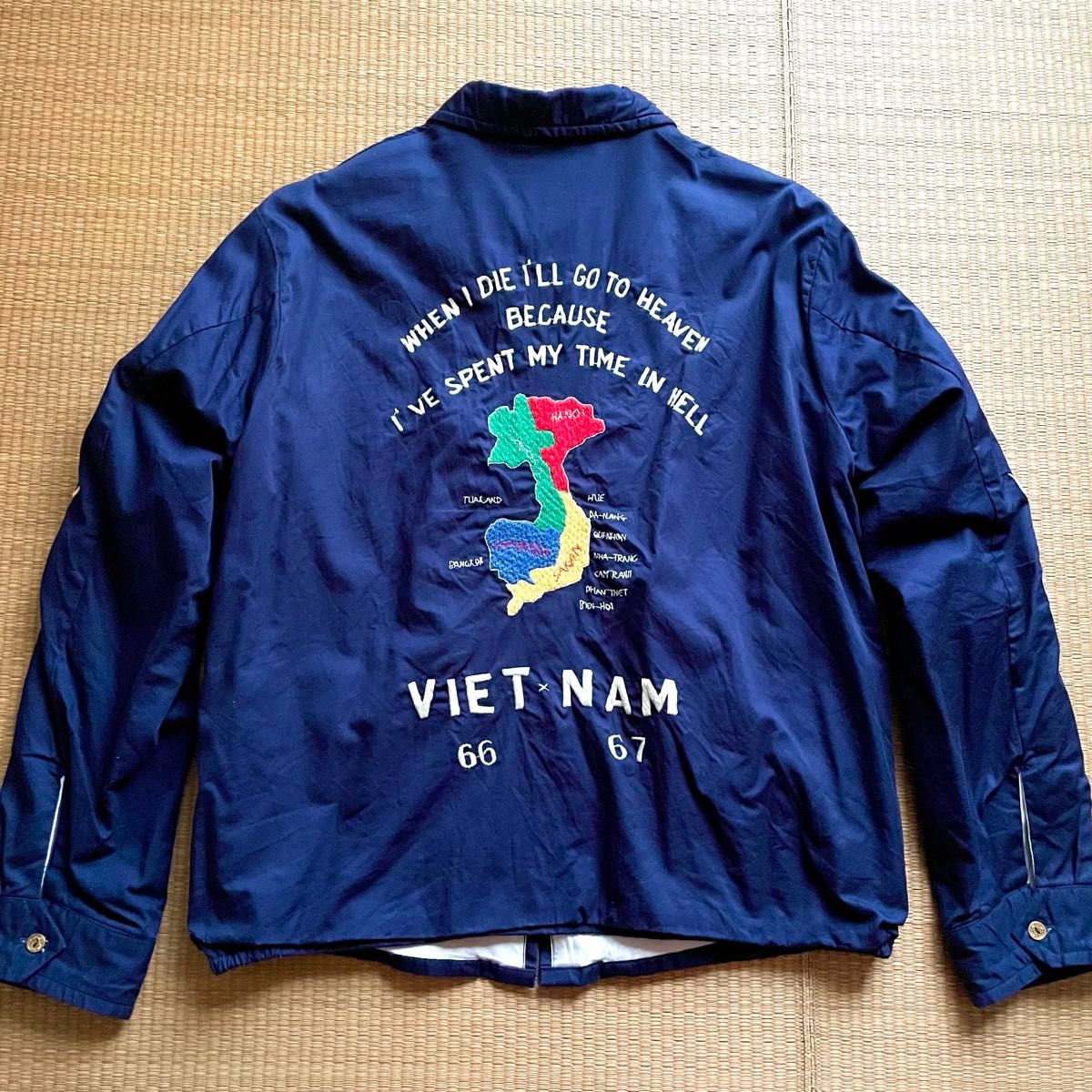 BEAMS×テーラー東洋 ベトジャン スカジャン ネイビー ビームス｜Yahoo