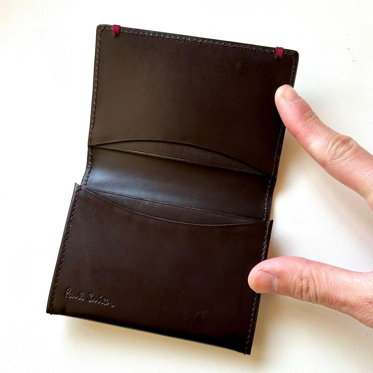 ポールスミス Paul Smith 名刺入れ コードバン ダークブラウン｜Yahoo