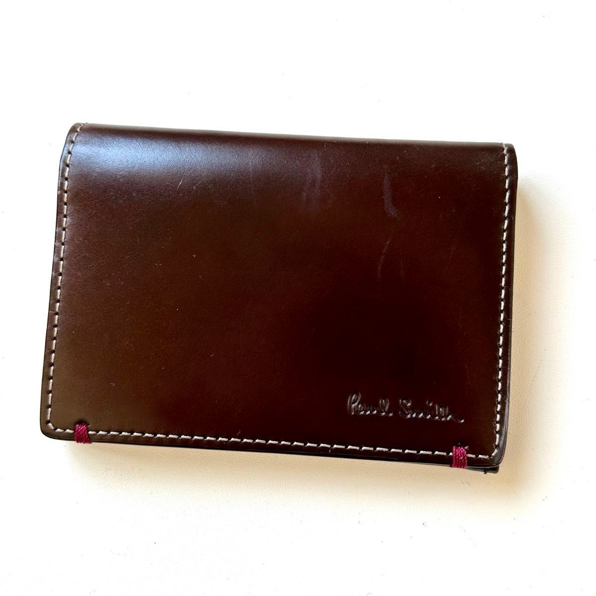 ポールスミス Paul Smith 名刺入れ コードバン ダークブラウン｜Yahoo