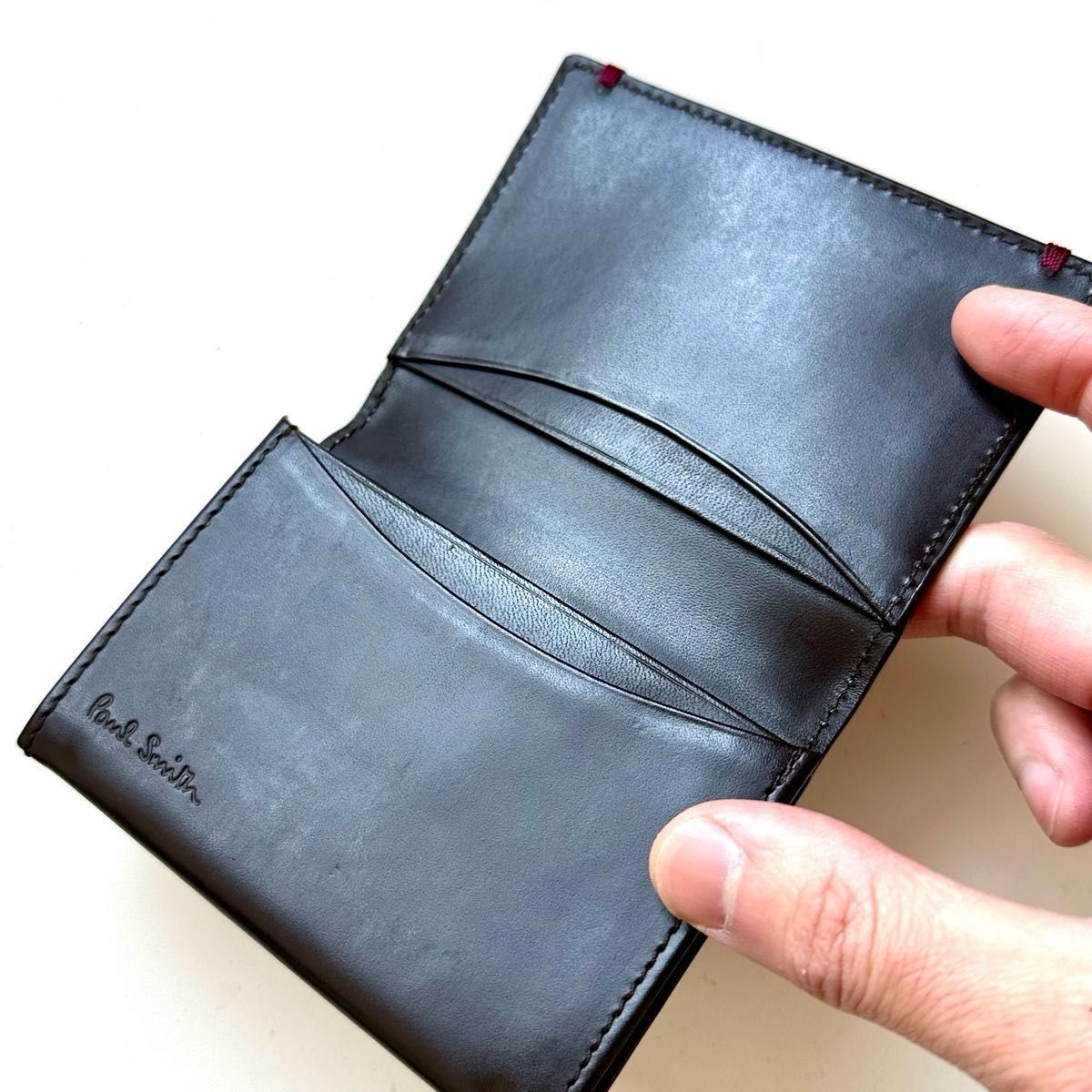ポールスミス Paul Smith 名刺入れ コードバン ダークブラウン｜Yahoo