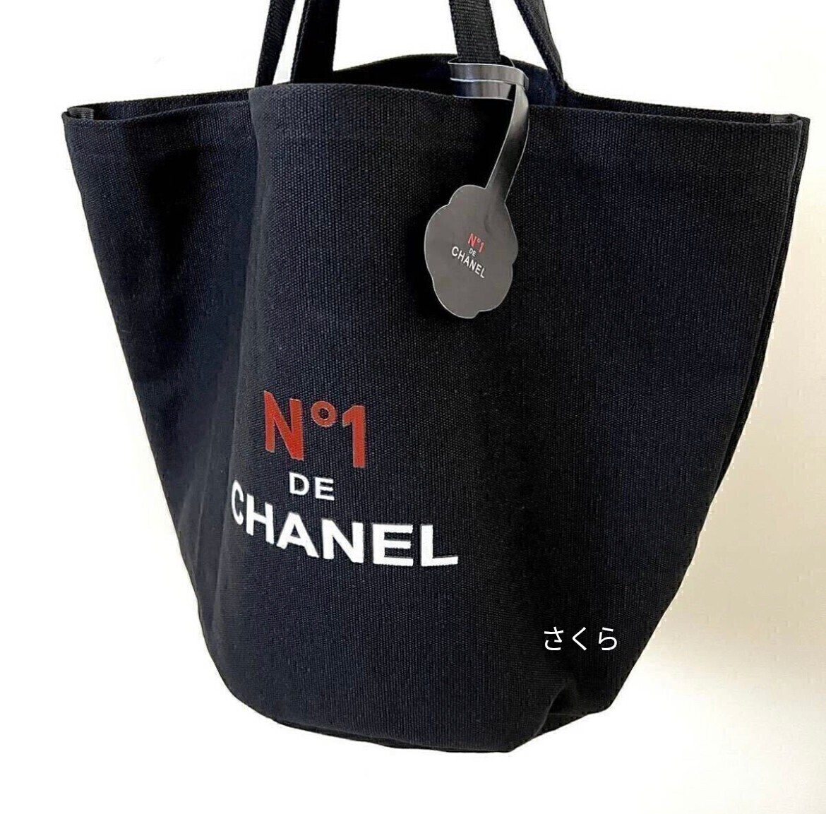 シャネル ノベルティ トートバッグ CHANEL ブラック エコバッグ