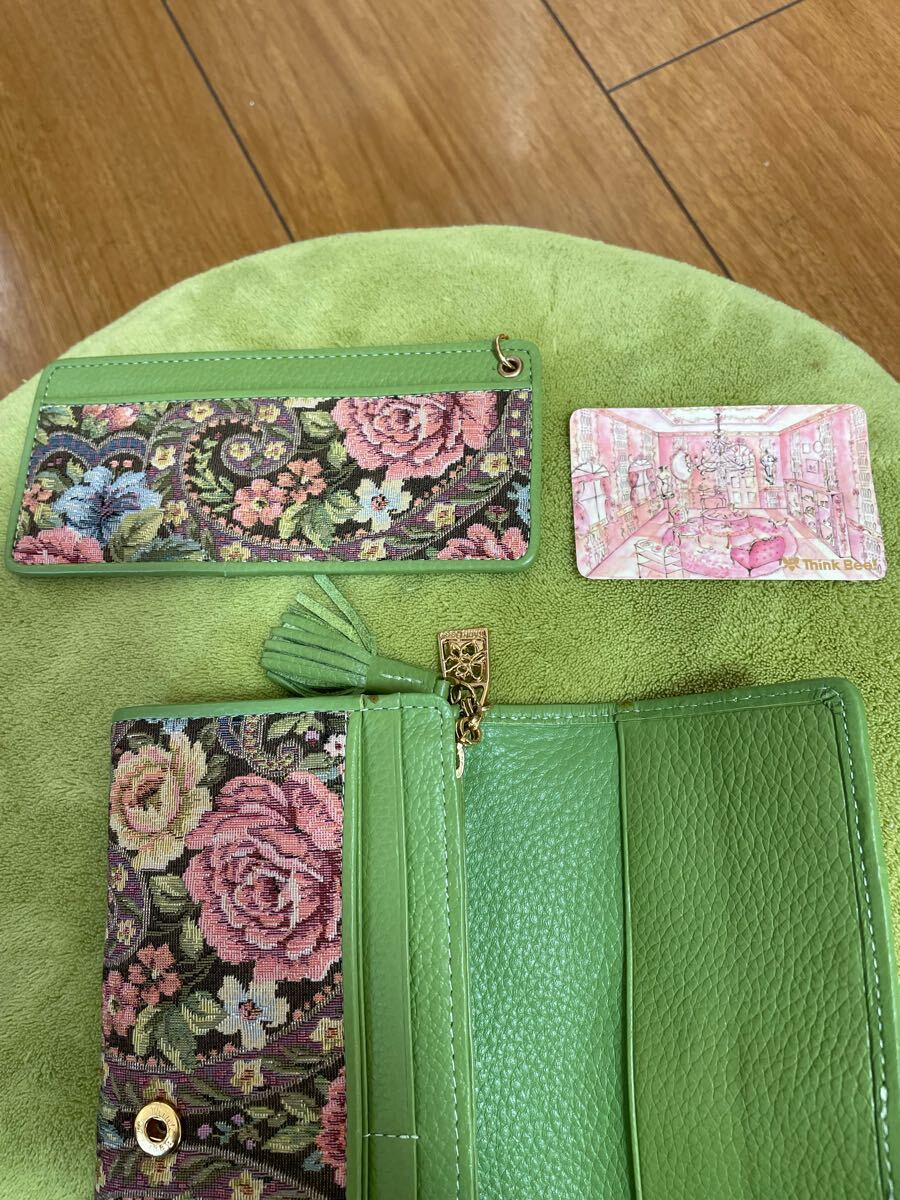 送料込 未使用保管品 シンク・ビー Think Bee 長財布 折り財布