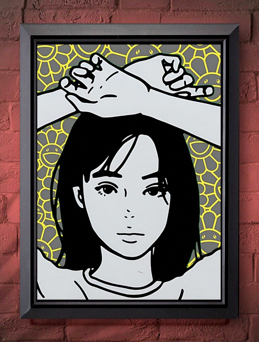 kyne・キネ / アート【A4 サイズ写真ポスターフレーム付き7点セット
