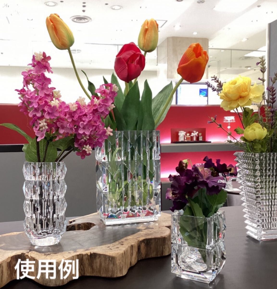 新品 箱付き バカラ Baccarat ルクソールベース クリスタルガラス 花瓶