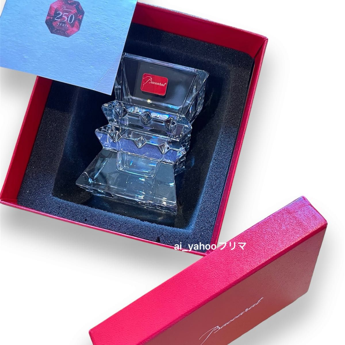 新品 箱付き バカラ Baccarat コロンビーヌベース 花瓶 ペン立て