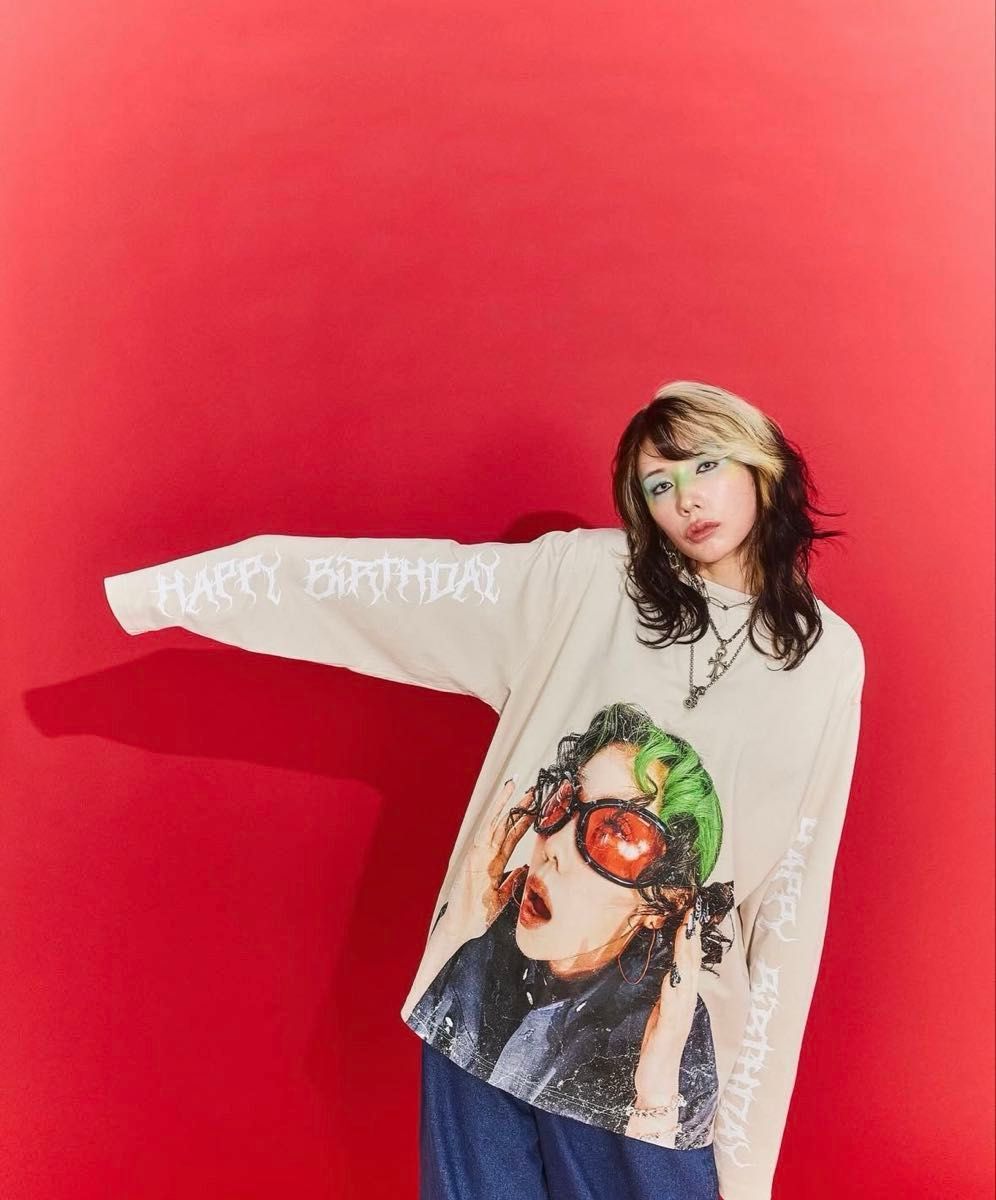 BIRTHDAYロングTシャツ&ヘアクリップ /RE /仲里依紗/アールイードット