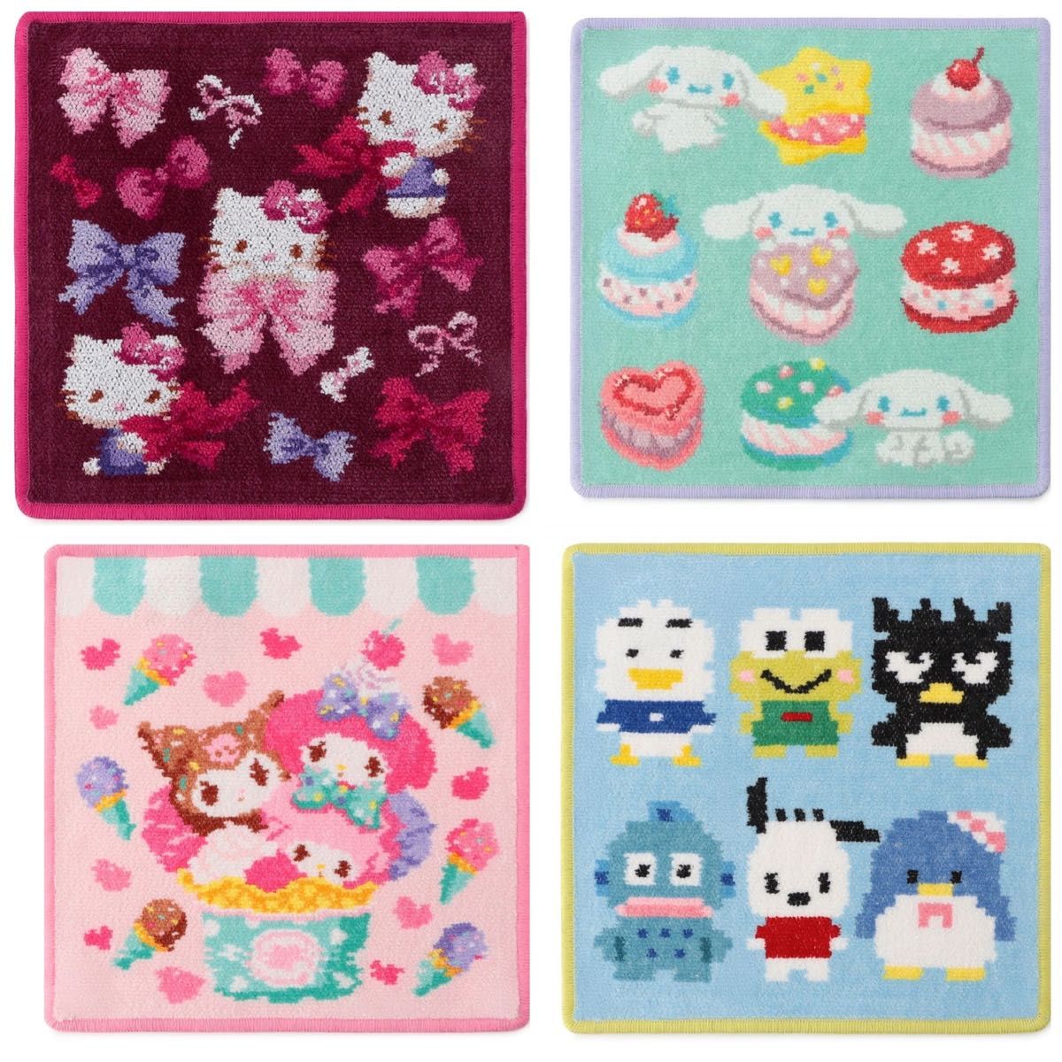 フェイラ－ サンリオハンカチ4枚セットFEILER Sanrio サンリオコラボ
