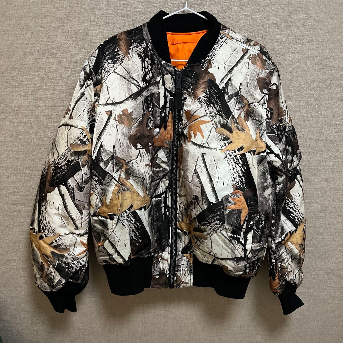 ALPHA INDUSTRIES 迷彩 MA-1 フライトジャケット Lサイズ リバーシブル