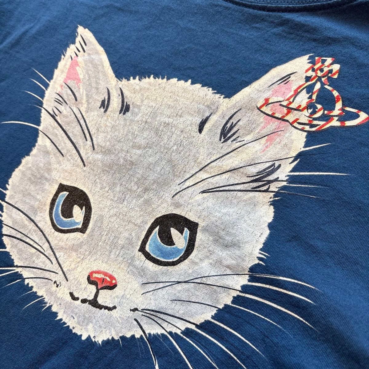 ヴィヴィアンウエストウッド 猫柄 Tシャツ ゆるT レディース ロイヤル