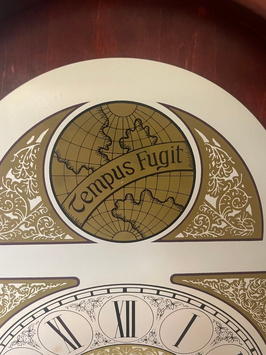 柱時計 振り子時計Tempus Fugit ホールクロック 柱時計 ゼンマイ式