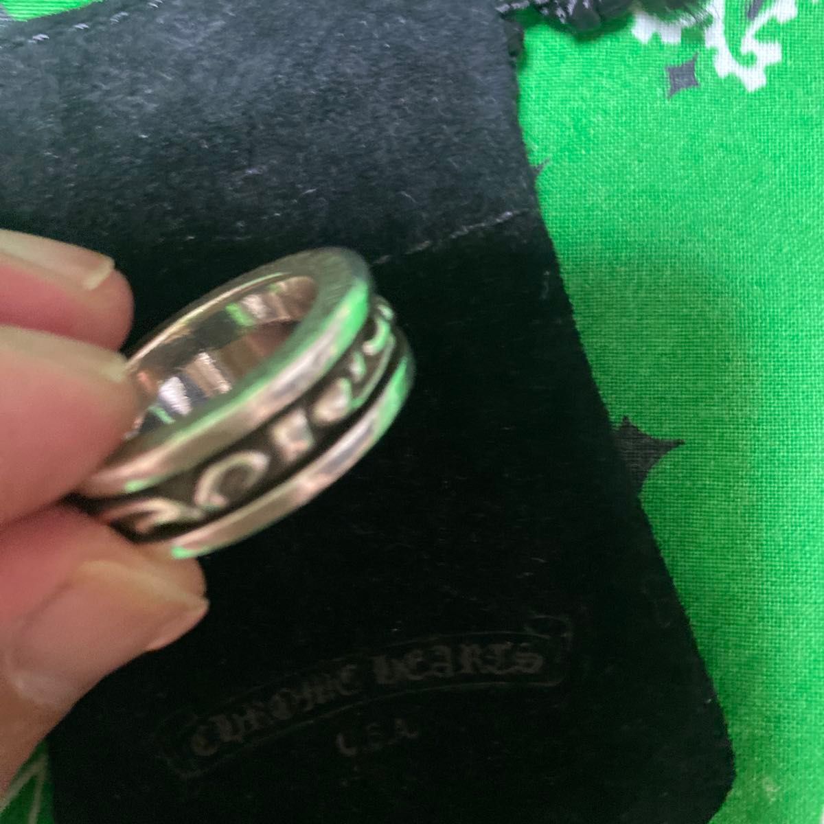 クロムハーツ CHROME HEARTS スピナースクロール リング 指輪 2000