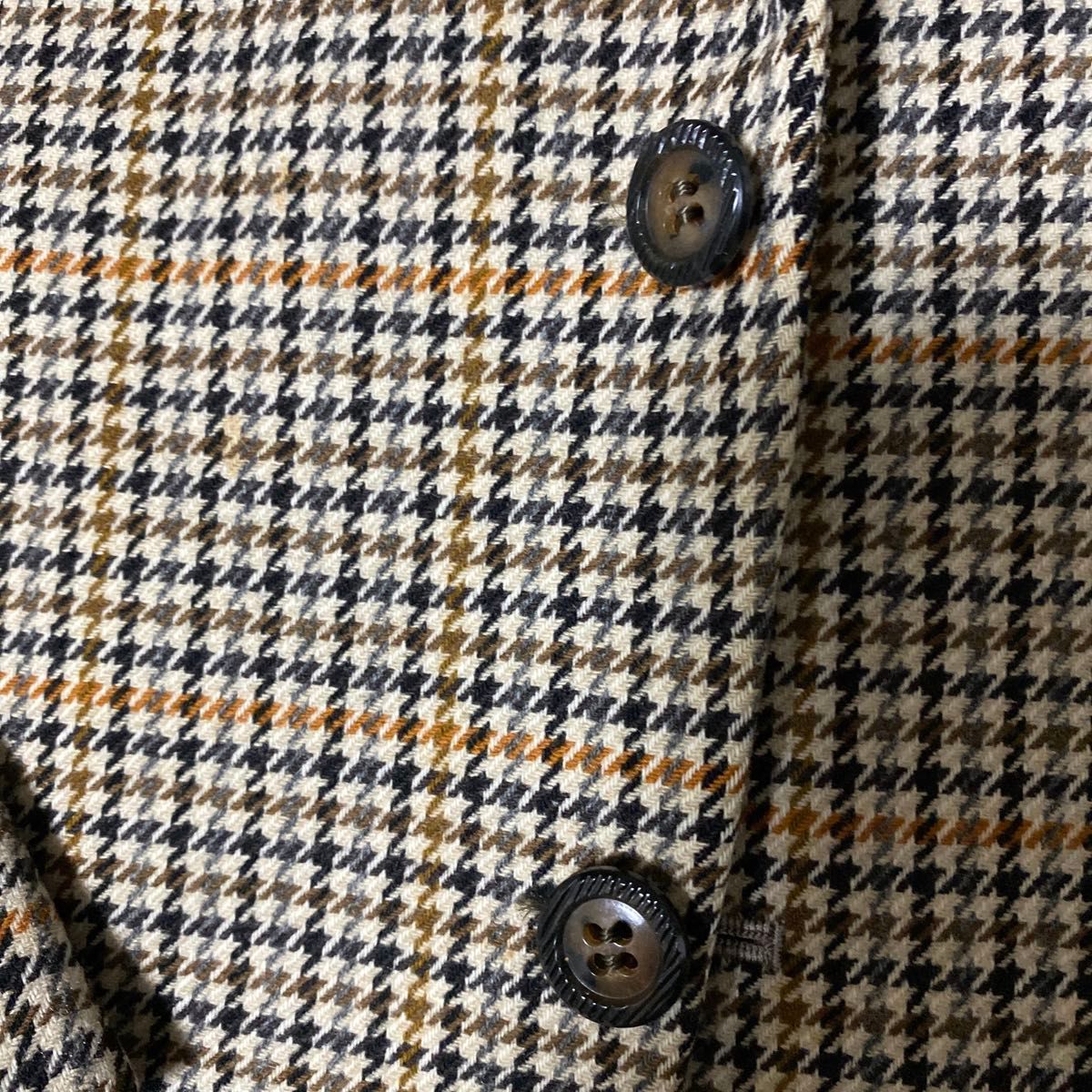 DAKS ダックス日本製チェック柄ツイードジャケット ブレザー