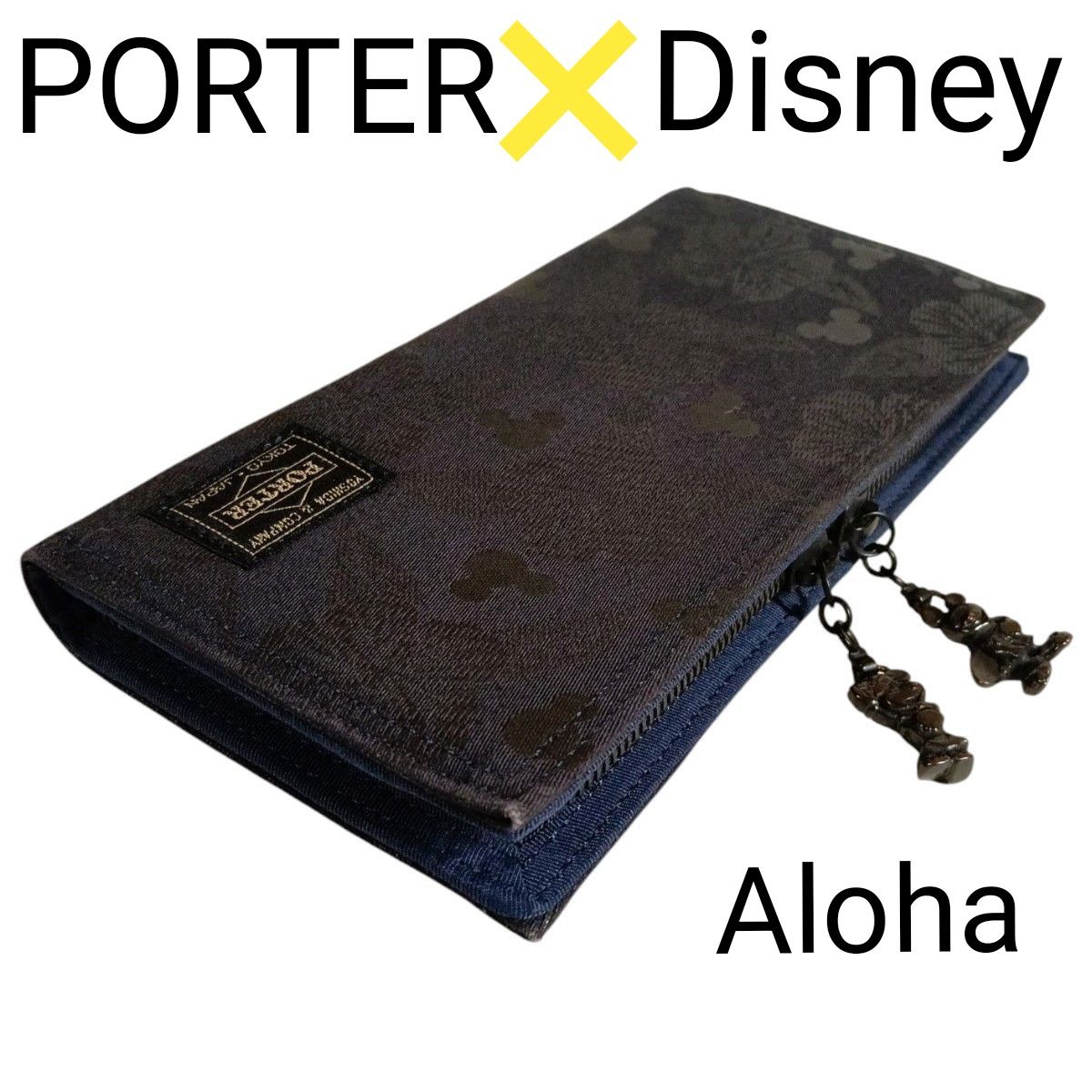 極美品 レア PORTER ポーター ディズニー コラボ ミッキー アロハ 長