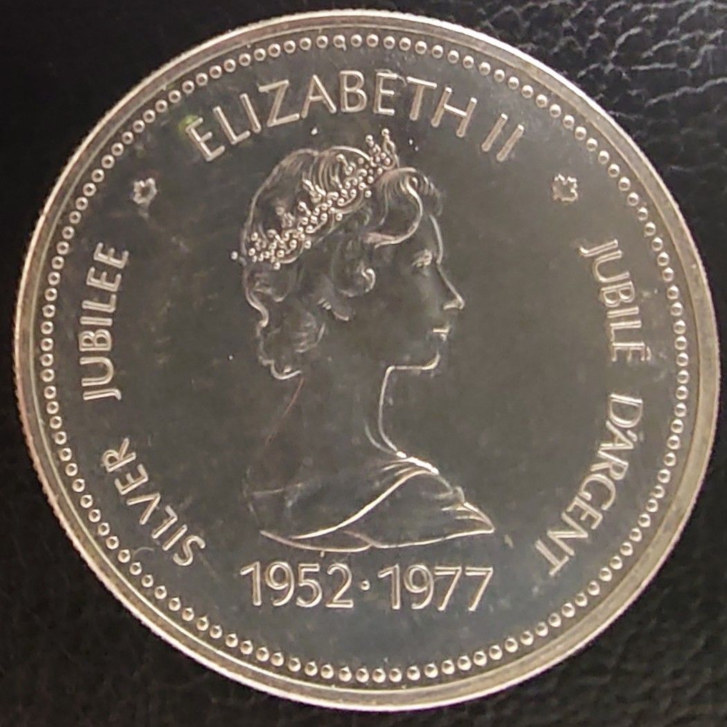 1977年 カナダ銀貨 1ドル エリザベス2世戴冠式25周年記念銀貨 プルーフ