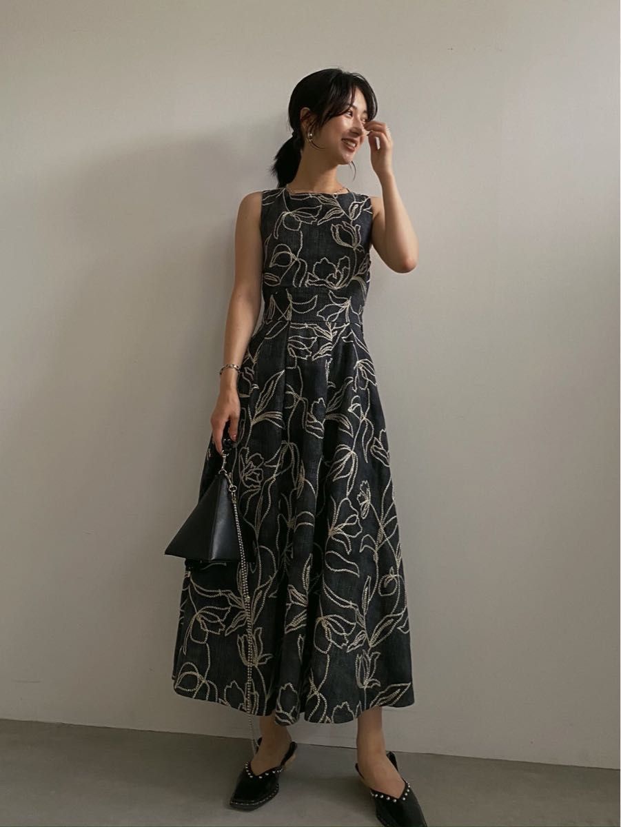 AMERI DENIM LIKE FLOWER DRESS 2｜Yahoo!フリマ（旧PayPayフリマ）