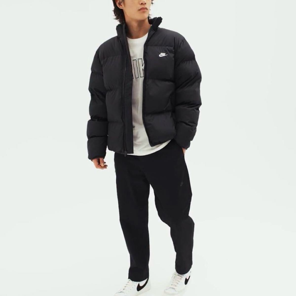 新品 ナイキ メンズ クラブ パファー ジャケット ブラック XL FB7369