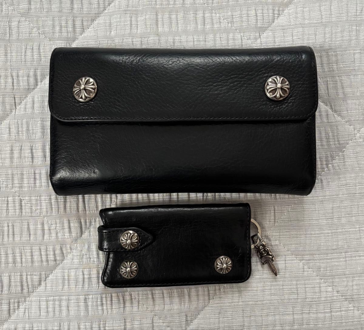 最終 値下げ不可 美品 クロムハーツ chrome hearts ウェーブウォレット