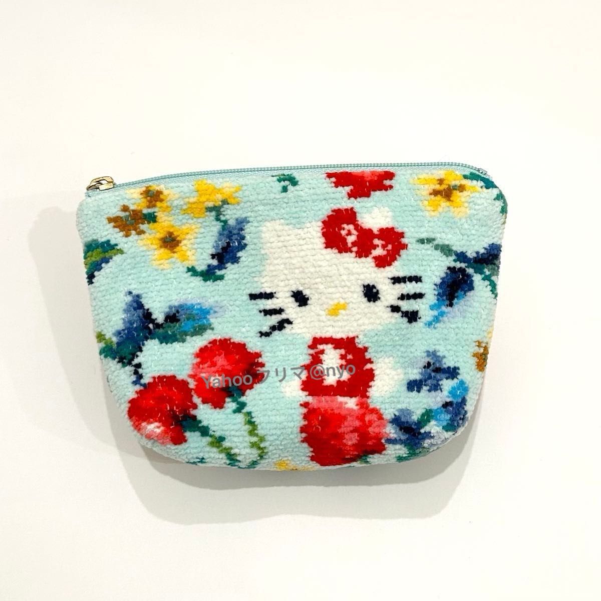 未使用 フェイラー FEILER HELLO KITTYハローキティ コラボ 舟形ポーチ