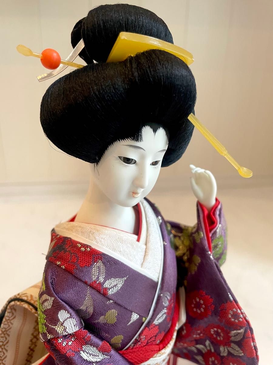 ヴィンテージ 日本人形 着物 芸者 舞妓 京都 希少 灌頂 伝統的 華やか