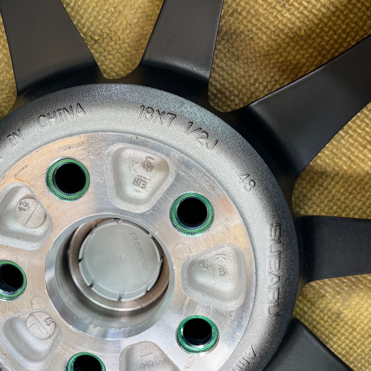 新車外し トヨタ GR86 純正ホイール1本 18インチ7 5J+48 100-5H マット