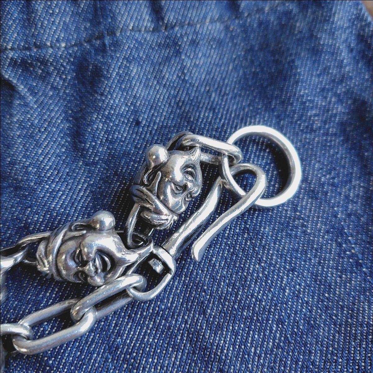 正規品・美品 】evisu エヴィス ウォレットチェーン えべっさん 袋付