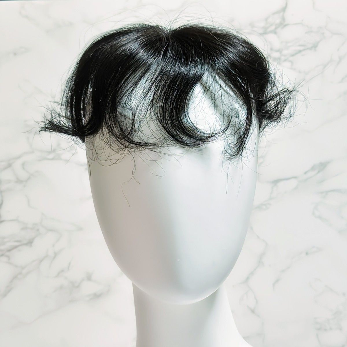 WIG YUKI ウィッグ ユキ 高級人毛40%耐熱系30%トップピース暗自然色