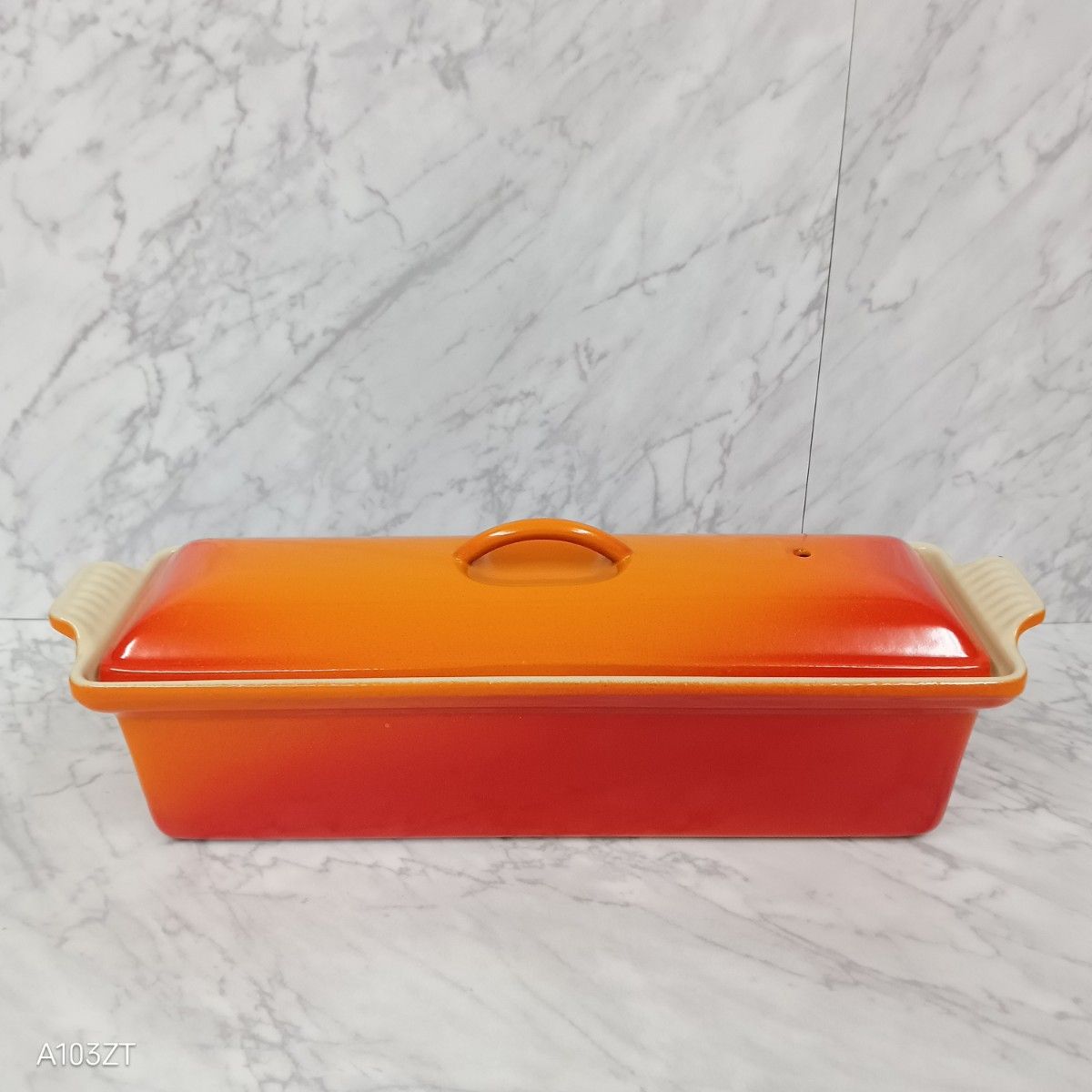 LE CREUSET ルクルーゼ テリーヌ・レクタ オレンジ 32cm 廃盤品/ル
