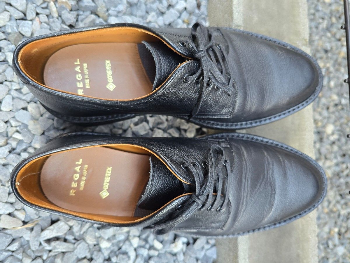 GORE-TEX REGAL シボ革 プレーントゥ 25 5cm レースアップ 日本製