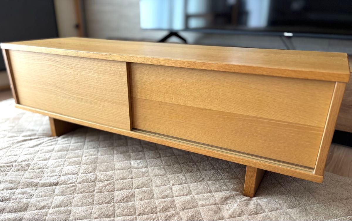 無印良品 無印 テレビボード テレビ台 廃盤 ボード タモ材 オーク