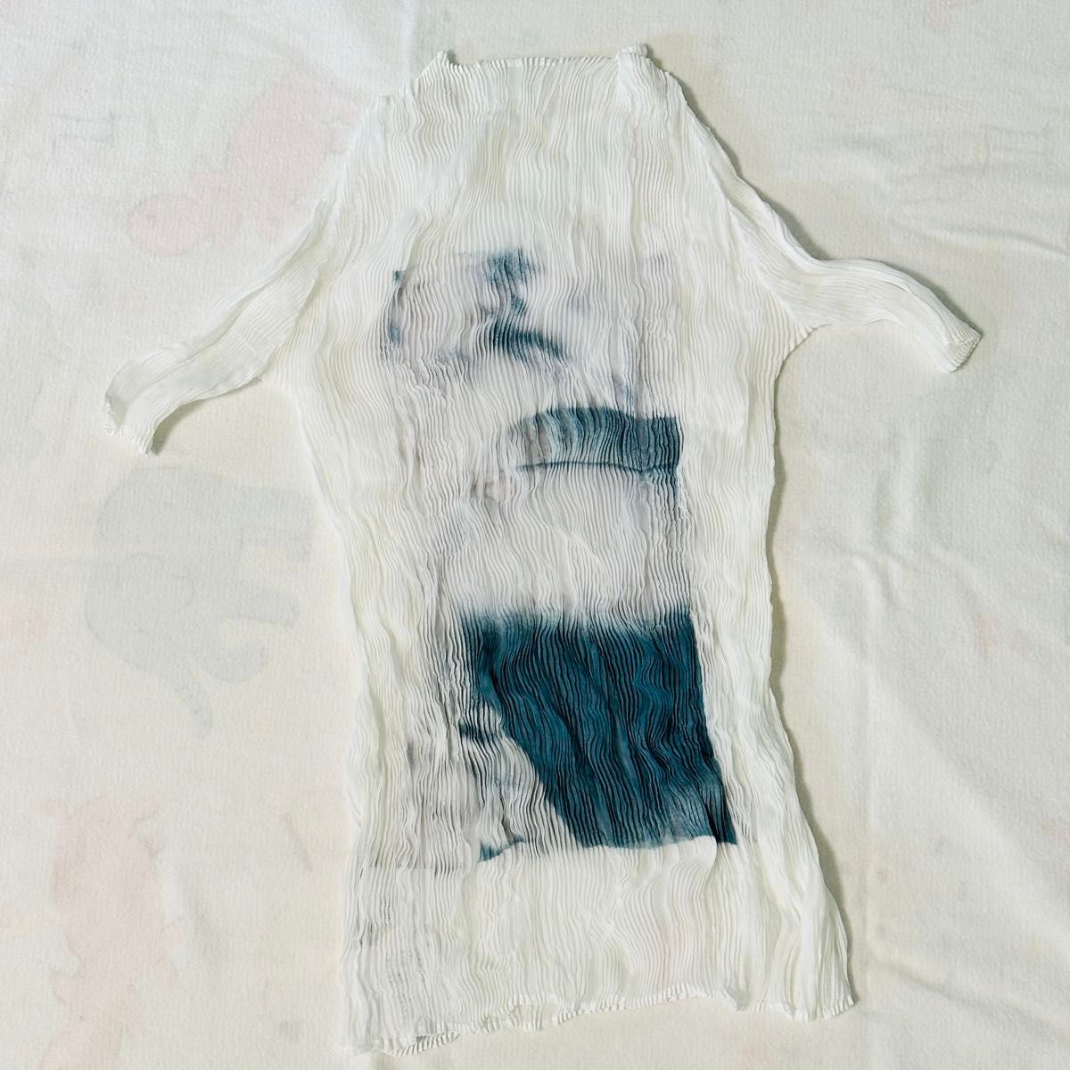 ISSEY MIYAKE SHADOW STUDY CHIFFON TWIST 半袖丸首トップス｜Yahoo