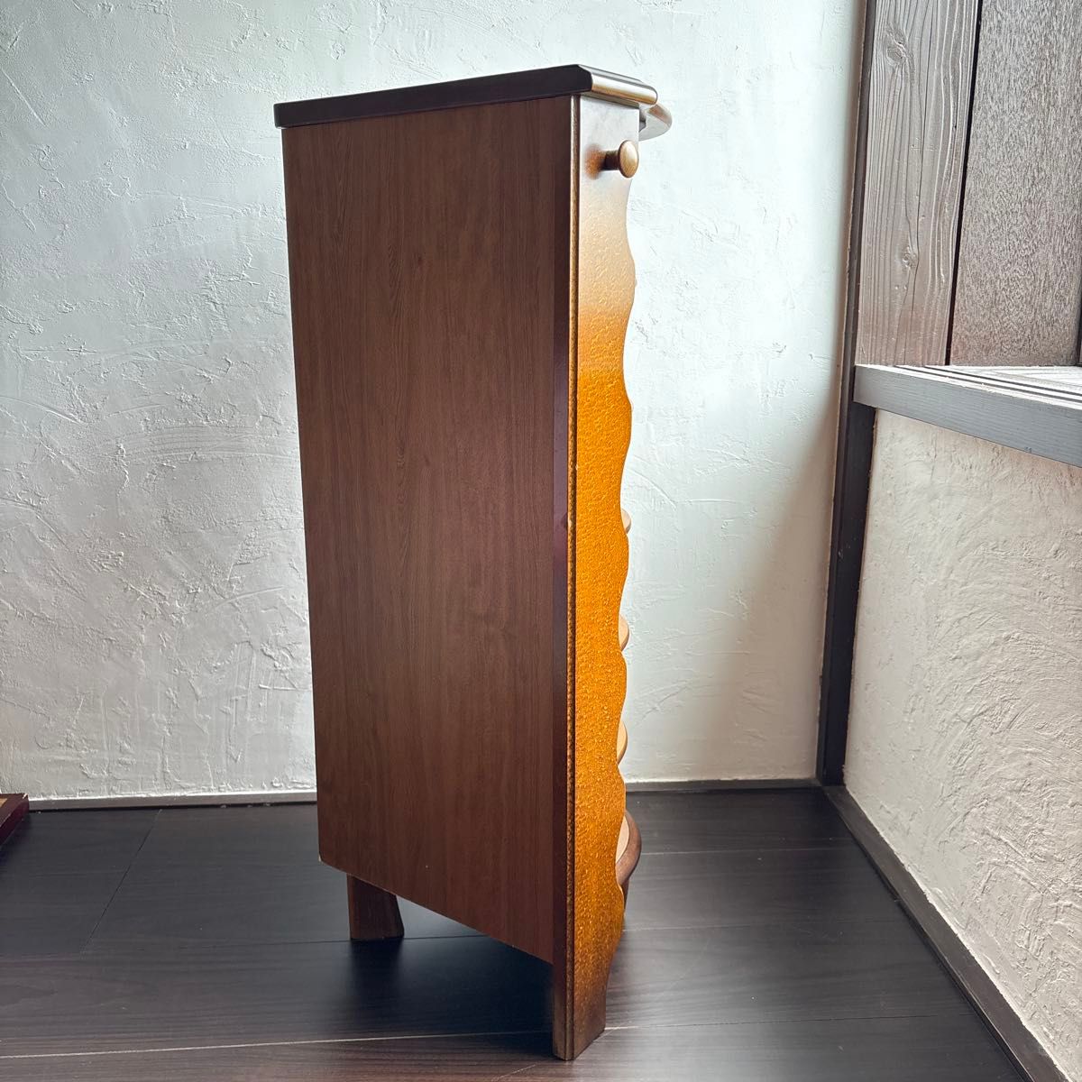 カリモク コーナーラック スリッパラック karimoku レトロ 木製