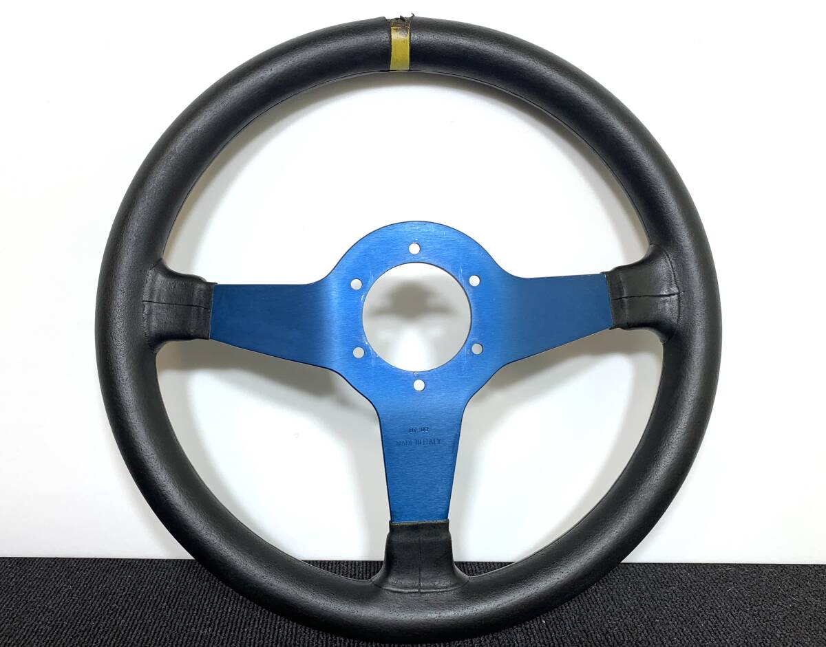 スパルコ L550 青スポーク 35パイ セミディープ 廃盤 Sparco レザー