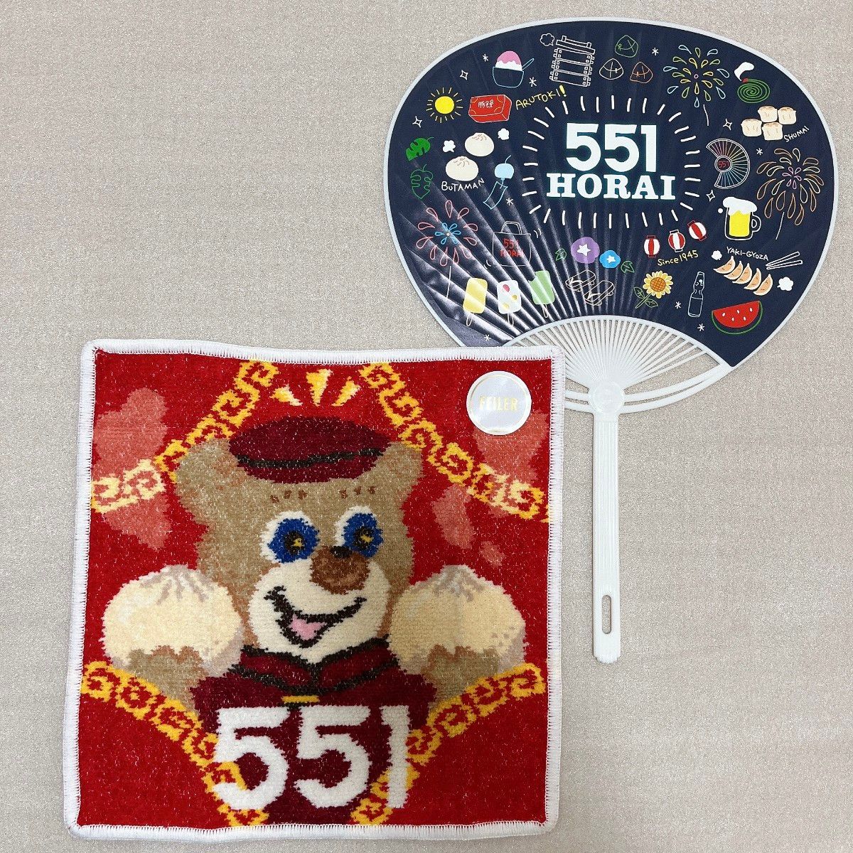 フェイラー 551 コラボハンカチ あるときー 551うちわ付き ラブラリー