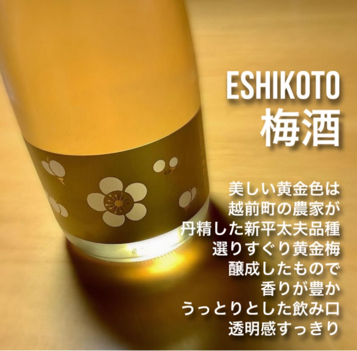 即日発送】黒龍酒造 ESHIKOTO 梅酒 2本 (720ml×2) 化粧箱入り 福井県