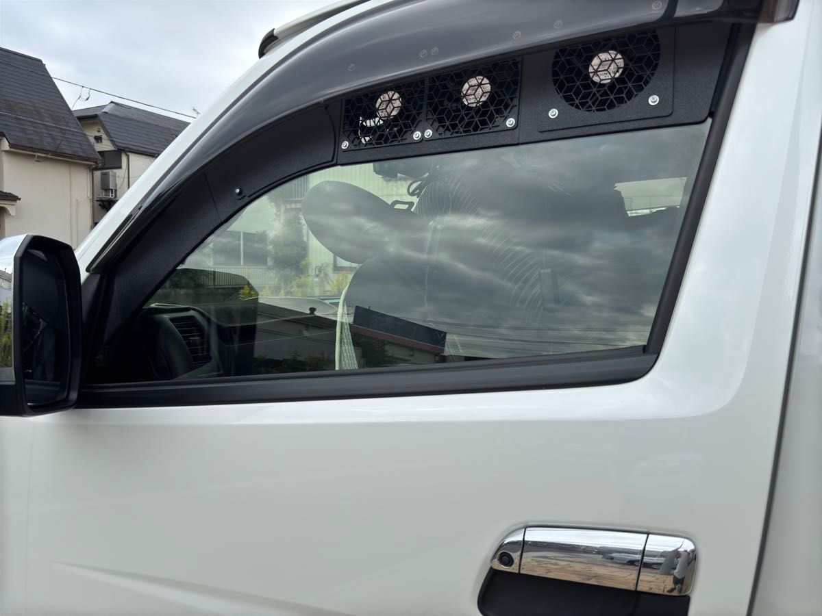 ハイエース200 換気用パネル排気ダクトECOFLOW WAVE2用 冬車中泊石油