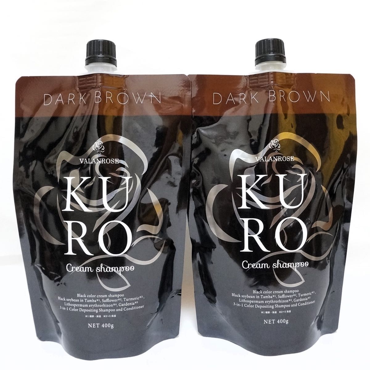 バランローズKUROクリームシャンプーダークブラウン×2KUROクリーム