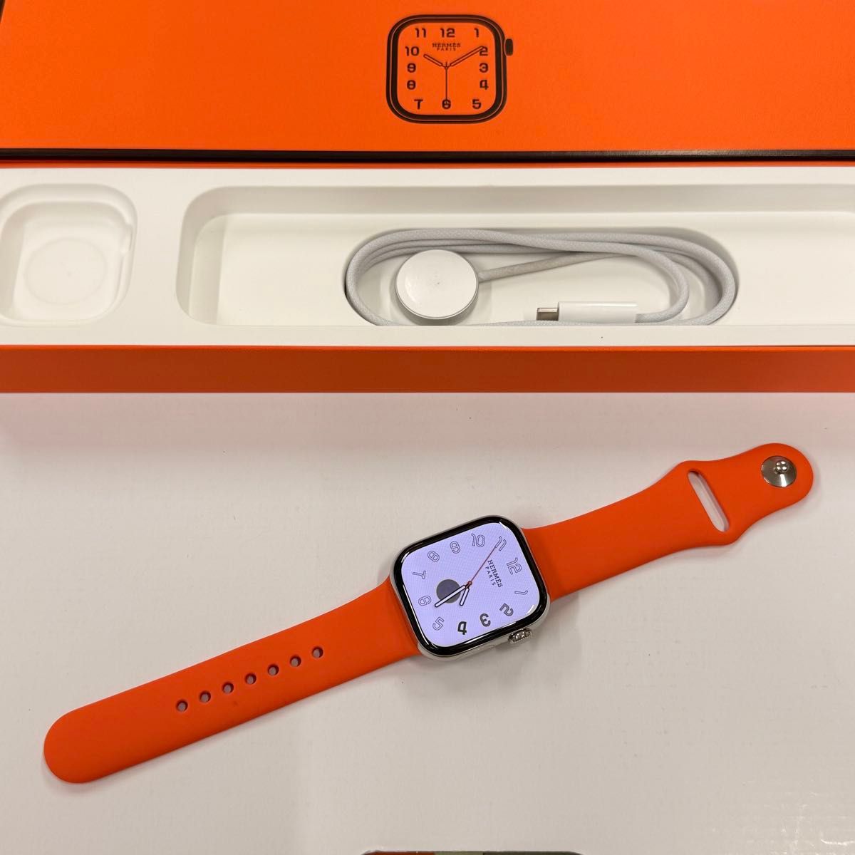 美品 Apple Watch series10 HERMES シルバーチタニウム 42mm エルメス